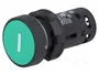 SCHNEIDER ELECTRIC Interruptor de presión Harmony XB7 verde 22mm