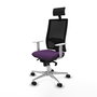 PIQUERAS Y CRESPO Silla de oficina Horna con mecanismo Sincro, Morado y Negro