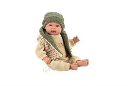 Muñecas Arias Muñeca Elegance 45 Cm Mies Verde C/Mecanismo Lloro Try Me, Emite Sonidos