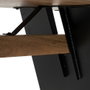 Ixia Mesa de Comedor Madera y Metal para Salón 220 x 100 x 77 cm