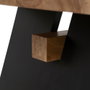 Ixia Mesa de Comedor Madera y Metal para Salón 220 x 100 x 77 cm