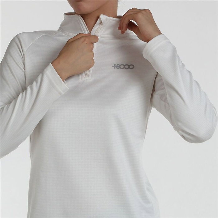 Camiseta de Manga Larga de Mujer +8000 PAGOETA-071 Blanco (M)