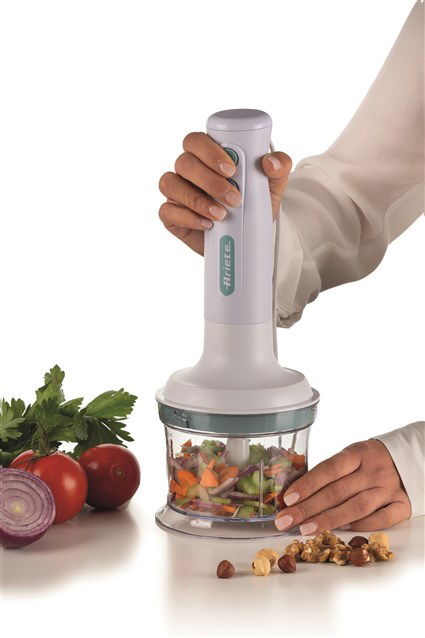 Ariete 601/11 Batidora de Varilla 3 en 1 700W con Picador y Batidor - Breakfast Blanca