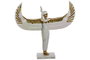 DKD Home Decor Figura Ra Oriental Blanco Dorado 6.5 x 33.5 x 34 cm