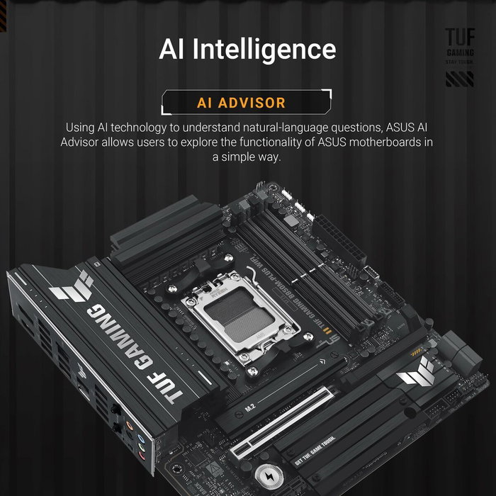 Asus TUF GAMING B850M-PLUS WIFI Micro ATX DDR5 AM5
