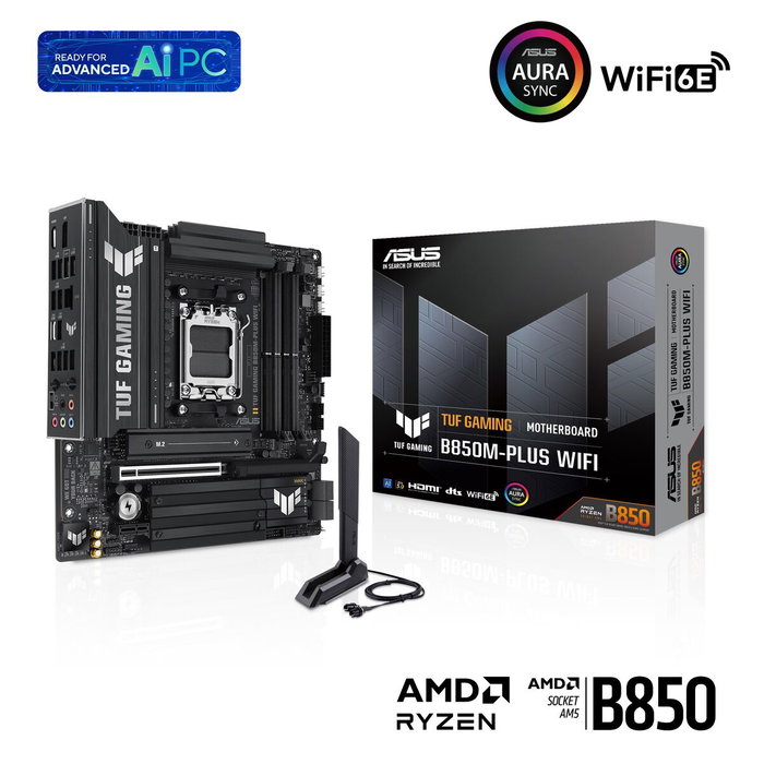 Asus TUF GAMING B850M-PLUS WIFI Micro ATX DDR5 AM5