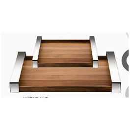 Bandeja de acero con asas 50x32