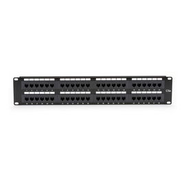 Black Box CAT5e Value Line Patch Panel, 48-Port, 2U, Punchdown Unshielded