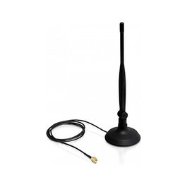 DeLOCK 88413 Antena de red omnidireccional RP-SMA 4 dBi con base magnética