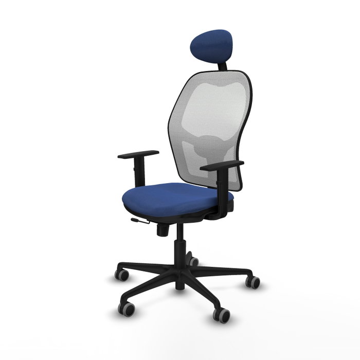 PIQUERAS Y CRESPO Silla de oficina Jorquera Azul Marino con Malla Blanca PIQUERAS Y CRESPO Silla de oficina Jorquera Azul Marino con Malla Blanca