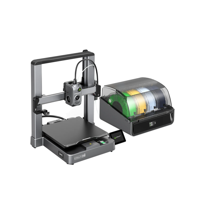 Creality Hi Combo Impresora 3D FDM con Sistema CFS, Volumen 260x260x300mm, Pantalla Táctil 3.2", WiFi, Velocidad 500mm/s