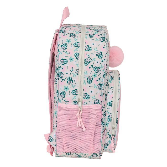 Mochila Escolar Minnie Mouse Minty Rosa 33 x 42 x 14 cm