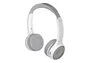 Cisco 730 Auriculares Diadema Bluetooth con Cancelación Activa de Ruido para Llamadas/Música - Conectividad Inalámbrica y por Cable, Base de Carga, Color Platino y Blanco