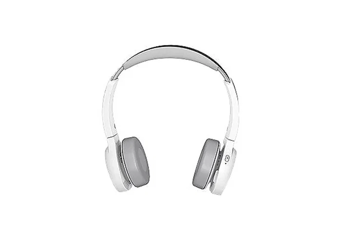 Cisco 730 Auriculares Diadema Bluetooth con Cancelación Activa de Ruido para Llamadas/Música - Conectividad Inalámbrica y por Cable, Base de Carga, Color Platino y Blanco