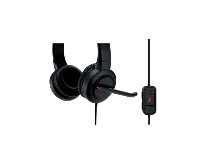 Kensington H1000 Auricular Biaural con Micrófono USB-C, Cable 180 cm