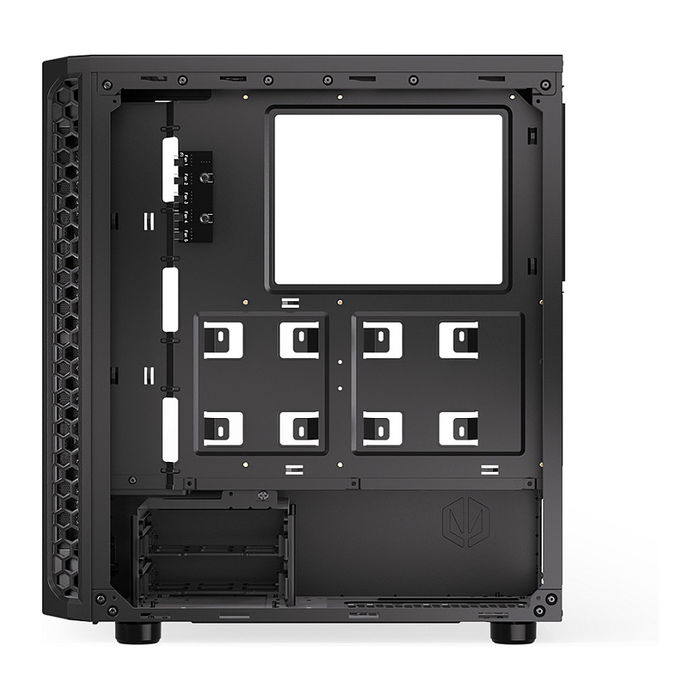 Endorfy Signum 300 Core Black PC Gehäuse - Torre ATX, Panel Frontal de Malla, 1 Ventilador Incluido, Compatible con Fuentes de Alimentación ATX, Acabado Negro Mate
