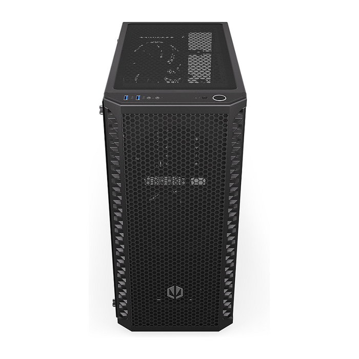 Endorfy Signum 300 Core Black PC Gehäuse - Torre ATX, Panel Frontal de Malla, 1 Ventilador Incluido, Compatible con Fuentes de Alimentación ATX, Acabado Negro Mate