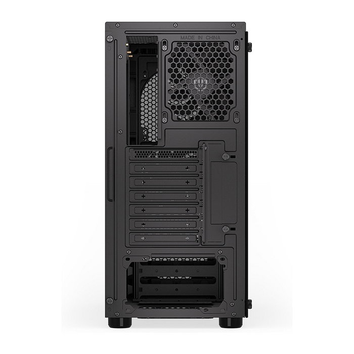 Endorfy Signum 300 Core Black PC Gehäuse - Torre ATX, Panel Frontal de Malla, 1 Ventilador Incluido, Compatible con Fuentes de Alimentación ATX, Acabado Negro Mate