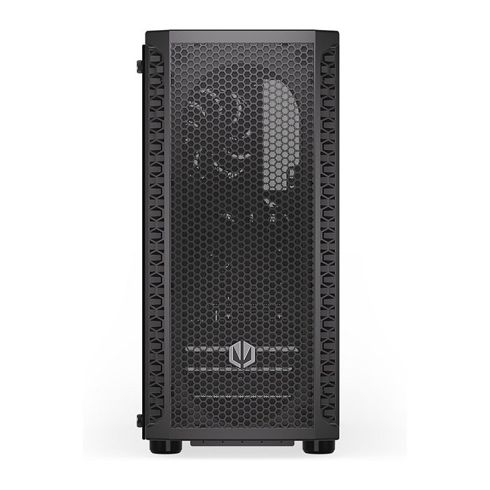 Endorfy Signum 300 Core Black PC Gehäuse - Torre ATX, Panel Frontal de Malla, 1 Ventilador Incluido, Compatible con Fuentes de Alimentación ATX, Acabado Negro Mate
