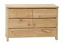 DKD Home Decor Cómoda Alpino Pino Natural 6 Cajones 120x40x80 cm