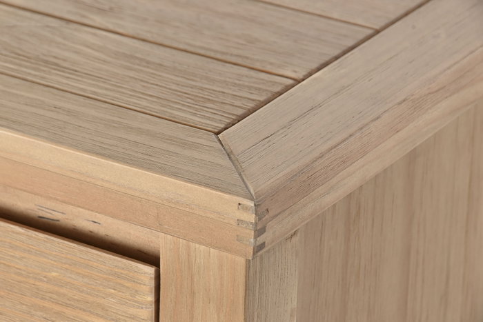 DKD Home Decor Cómoda Alpino Pino Natural 6 Cajones 120x40x80 cm