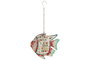 DKD Home Decor Decoración Metal Blanco y Multicolor 27x8x21 cm