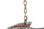 DKD Home Decor Decoración Metal Blanco y Multicolor 27x8x21 cm