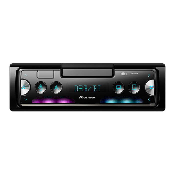 Pioneer SPH-20DAB Autorradio DAB+, Bluetooth, USB, 200W, Negro
