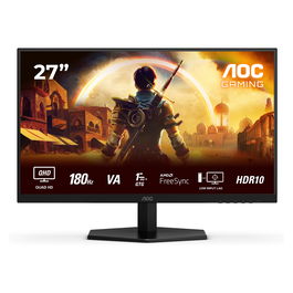 AOC 27G42XNE - Monitor Gaming 27 Pulgadas (68.6 cm) QHD (2560x1440) VA, 0.5 ms, 180 Hz, 1 ms MPRT, HDMI, DisplayPort, VESA, Negro