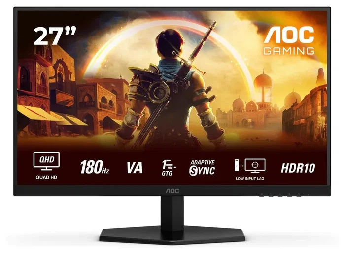 AOC Q27G42XNE Monitor Gaming 27 pulg QHD 180Hz Fast VA