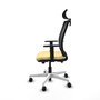 PIQUERAS Y CRESPO Silla de oficina Haches con mecanismo Sincro/Traslack Crema y Negro