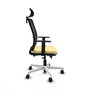 PIQUERAS Y CRESPO Silla de oficina Haches con mecanismo Sincro/Traslack Crema y Negro