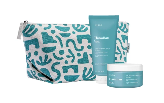 Pupa Set Hawaiian Spa Anti-Fatigue con Body Scrub 350 g y Shower Gel 300 ml Pupa Set Hawaiian Spa Anti-Fatigue con Body Scrub 350 g y Shower Gel 300 ml