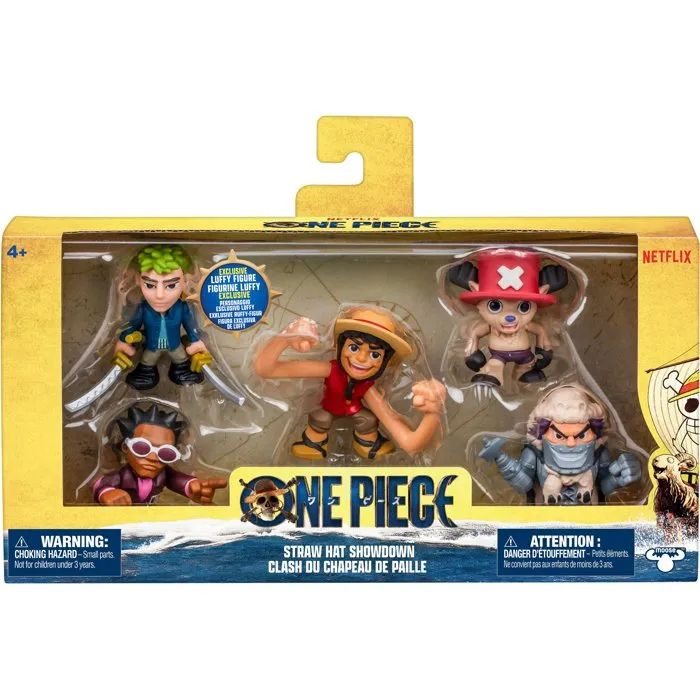One Piece ONE0630996633380 Pack de 5 Minifiguras con Zoro, Chopper, Wapol, Mr. 5 y Luffy - Juguete para Edades 4+