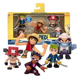 One Piece ONE0630996633380 Pack de 5 Minifiguras con Zoro, Chopper, Wapol, Mr. 5 y Luffy - Juguete para Edades 4+