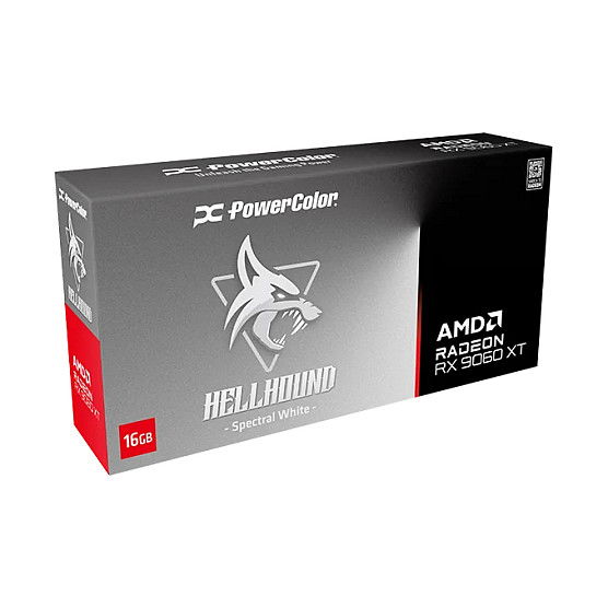 PowerColor RX 9060 XT 16GB GDDR6 3Fan Spectral White OC Tarjeta Gráfica PowerColor RX 9060 XT 16GB GDDR6 3Fan Spectral White OC Tarjeta Gráfica