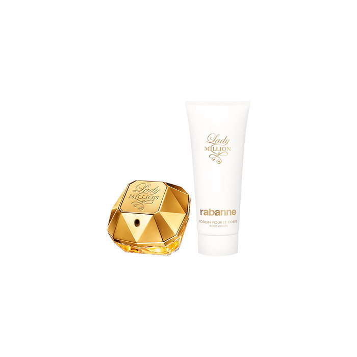 Paco Rabanne Lady Million Estuche de Regalo con Eau de Parfum y Loción Corporal