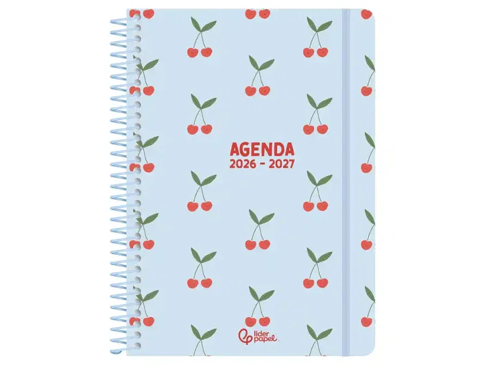 Liderpapel Agenda Escolar 2026-2027 Espiral Petite A5 Bilingüe, Surtido Día/Semana Vista 80g Papel FSC - Expositor 8 Unidades
