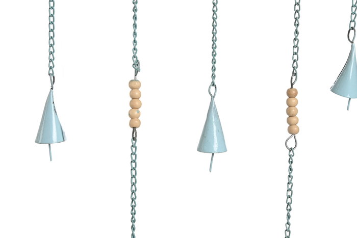 DKD Home Decor Decoración Colgante de Hierro Flor de Loto