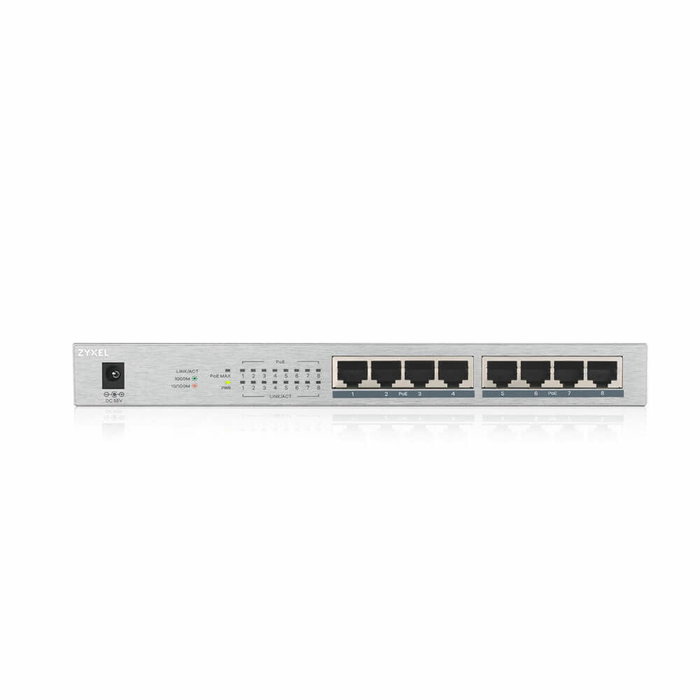 Zyxel GS1008HP Switch de 8 puertos Gigabit Ethernet PoE+ Zyxel GS1008HP Switch de 8 puertos Gigabit Ethernet PoE+