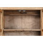 DKD Home Decor Armario Abeto y Metal Tallado Natural