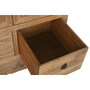 DKD Home Decor Armario Abeto y Metal Tallado Natural