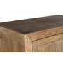 DKD Home Decor Armario Abeto y Metal Tallado Natural