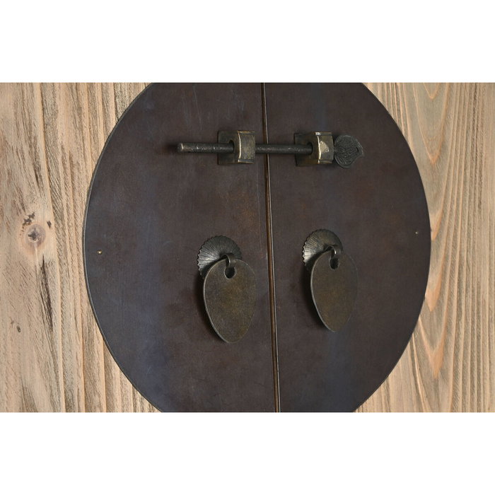 DKD Home Decor Armario Abeto y Metal Tallado Natural DKD Home Decor Armario Abeto y Metal Tallado Natural