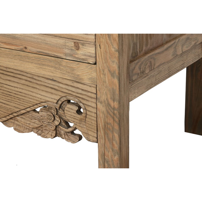 DKD Home Decor Armario Abeto y Metal Tallado Natural DKD Home Decor Armario Abeto y Metal Tallado Natural