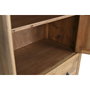 DKD Home Decor Armario Abeto y Metal Tallado Natural