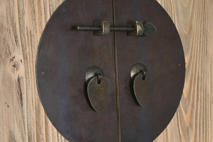 DKD Home Decor Armario Antik China Natural 52 x 180 x 88 cm Acabado Lacado Hecho a Mano 2 Cajones 2 Puertas