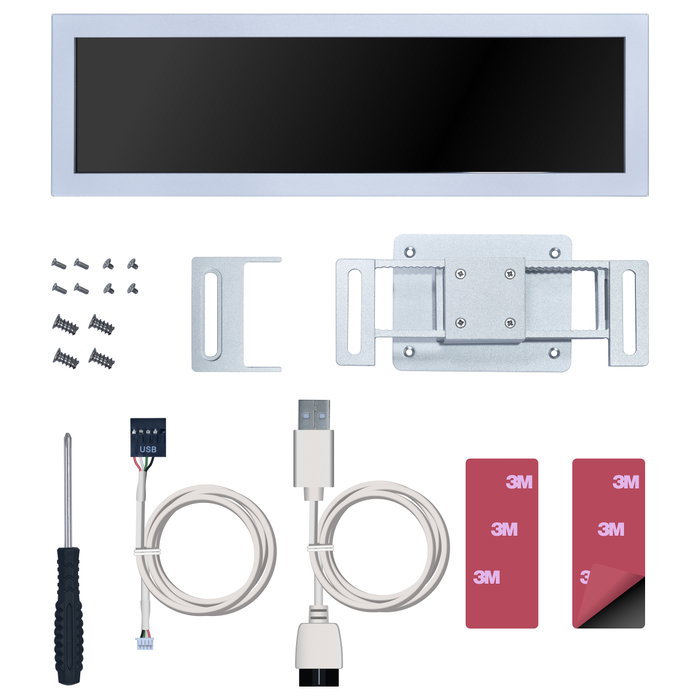 Lian Li Pantalla Universal IPS 8.8 Pulgadas SM088W Blanco