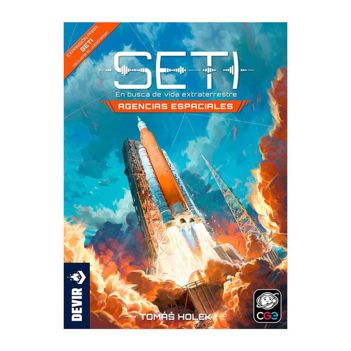 Devir | Expansión SETI: Agencias Espaciales - Juego de Mesa - Ampliación con 11 Organizaciones Asimétricas y Modo Solitario