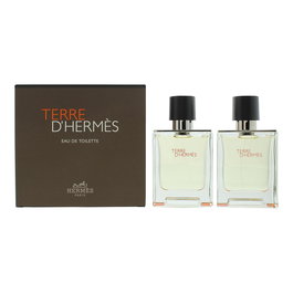 Set Duo, Hermes, Terre d'Hermes, Eau De Toilette, For Men, 2 pcs, 50 ml